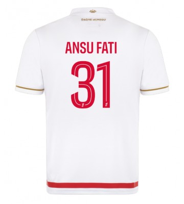 AS Monaco Ansu Fati #31 Hjemmebanetrøje 2025-26 Kortærmet